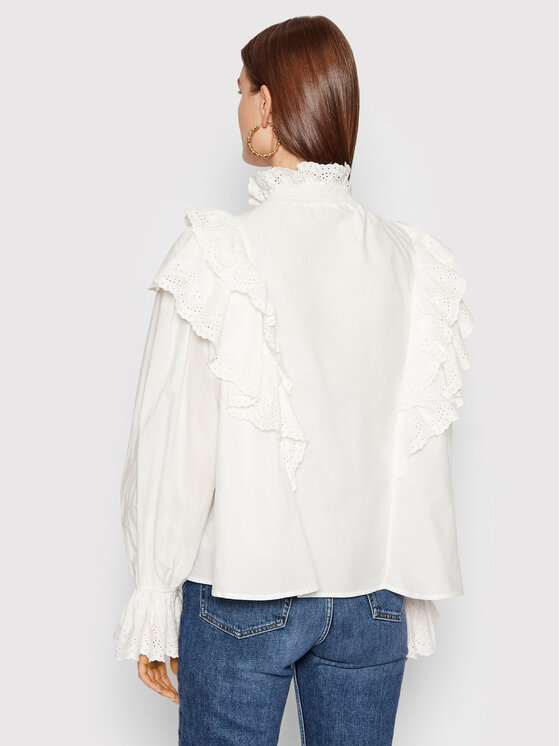 Notes Du Nord Notes Du Nord Блузка Bibi 12529 Білий Regular Fit