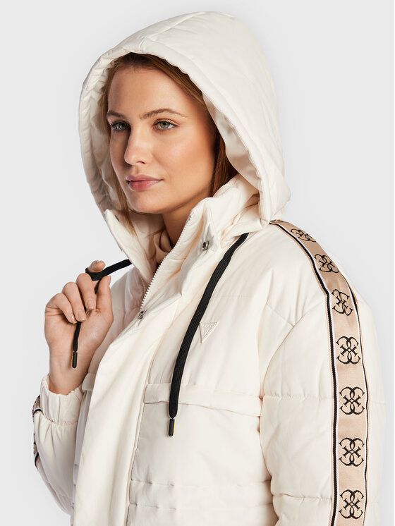 Guess Guess Žieminė striukė 4G V2BL09 WF330 Écru Regular Fit