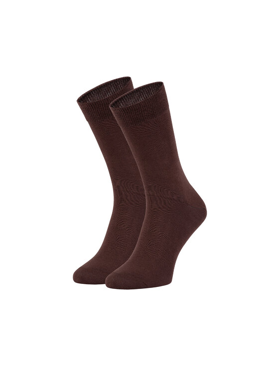 Zooksy Zooksy Skarpety wysokie unisex Basic Brązowy