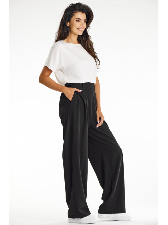 Awama Awama Dámske nohavice A674 Čierna Basic Fit