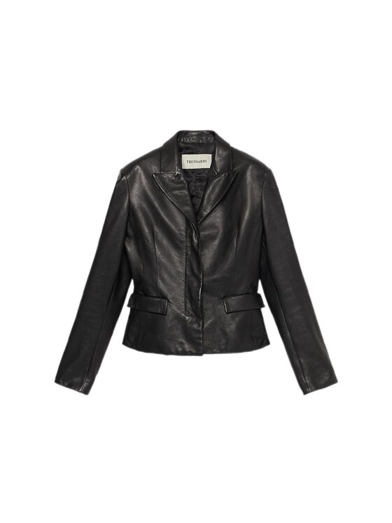 Trussardi Trussardi Giacca di pelle Q958A000394N033 Nero Slim Fit