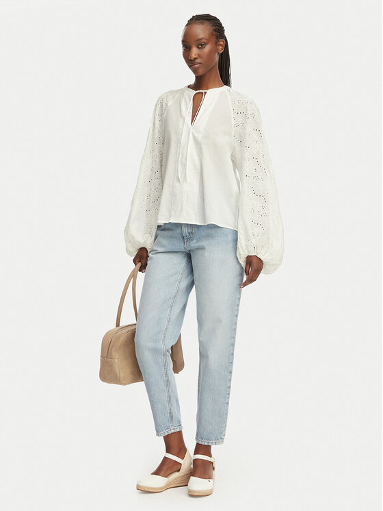 BOSS BOSS Blusa Belvast 50559073 Bianco Regular Fit