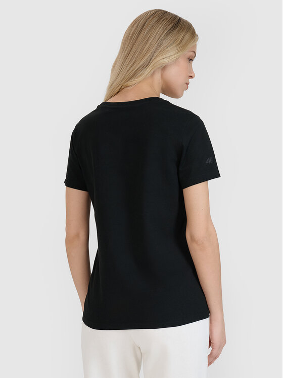 4F 4F T-Shirt SS MIDSHOP TEXTILE Czarny Regular Fit