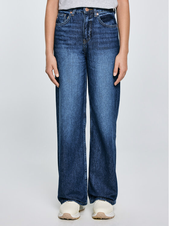 BIG STAR BIG STAR Jeansy NATALIE Granatowy Wide Fit