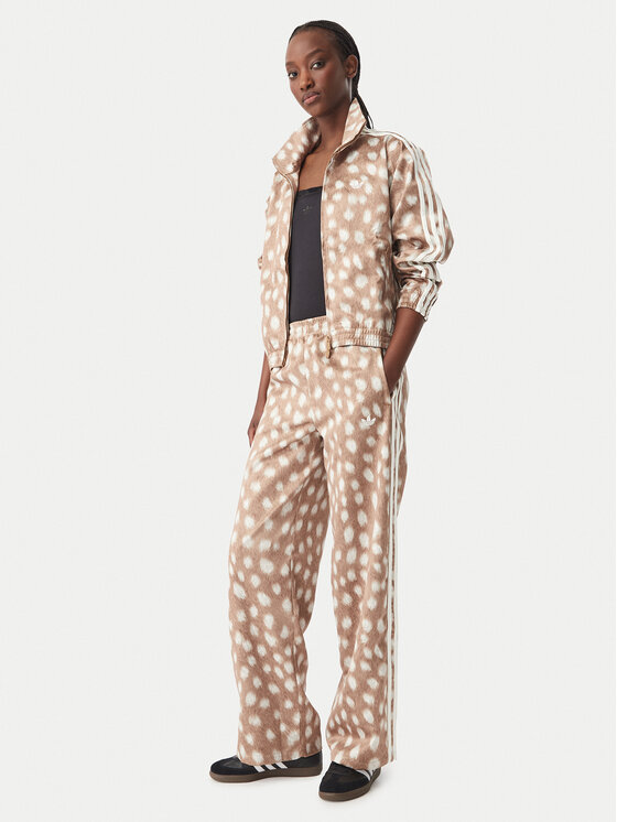 adidas adidas Jogginghose Firebird KT2144 Hellbraun Wide Leg