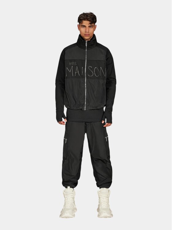 MADE BY SOCIETY MADE BY SOCIETY Spodnie materiałowe Minimal Black Pants - P17646 Czarny Basic Fit
