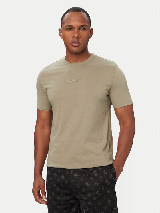 Guess Tricou Z6GI06 K2847 Kaki Regular Fit