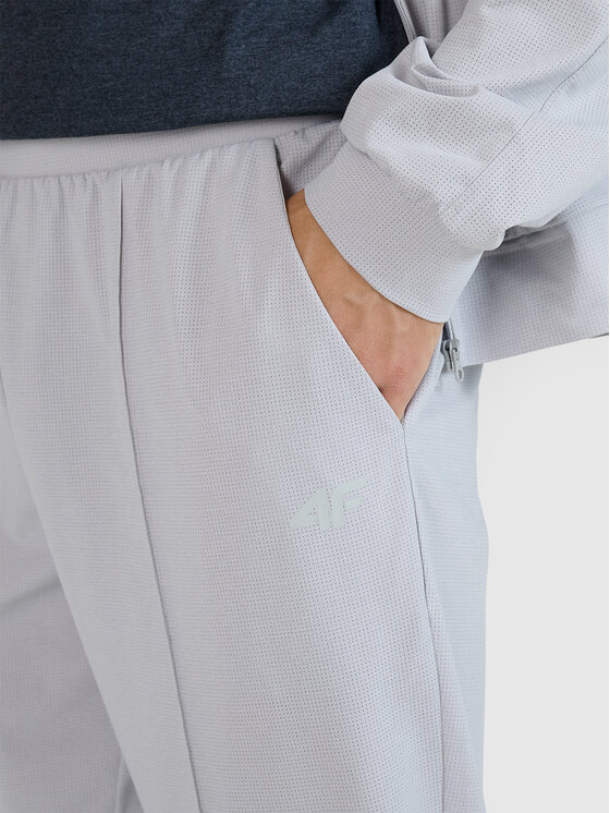 4F 4F Spodnie dresowe MULTI ACTIVE Szary jasny Regular Fit