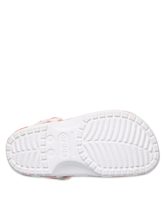 Crocs Crocs Şlapi Classic Fresh Fruits Clog 211008 Alb