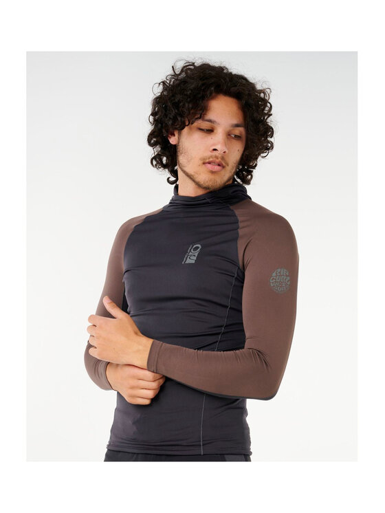 Rip Curl Rip Curl Koszulka do pływania Search Upf Perf L/S Hood Brązowy