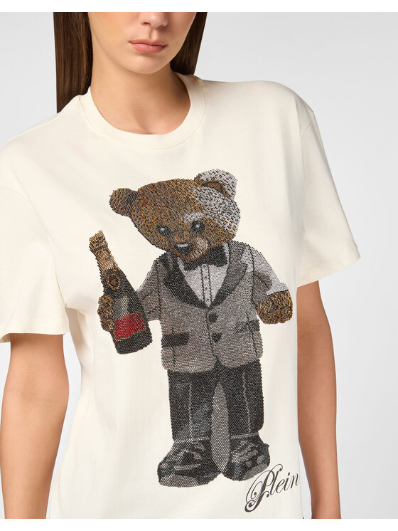 PHILIPP PLEIN PHILIPP PLEIN T-Shirt 27367 Biały Over Fit