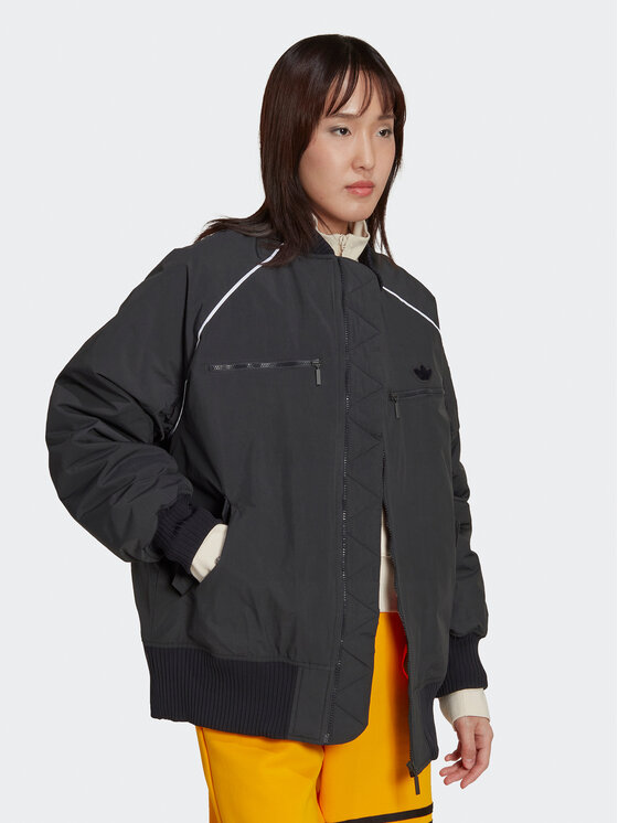 adidas adidas Яке бомбър HK5233 Сив Oversize