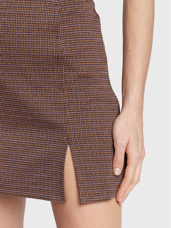 Gonna a trapezio LSKJ-272EVEE Marrone Slim Fit