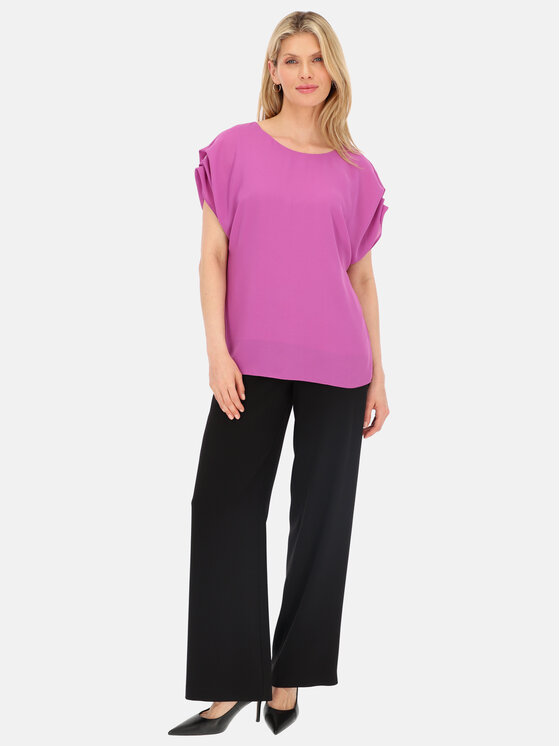 Potis & Verso Potis & Verso Bluzka Zoel Fioletowy Regular Fit