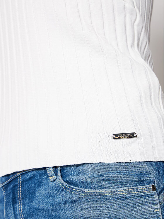 Guess Guess Bluse W1GR49 Z2U00 Weiß Slim Fit