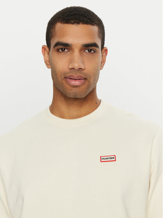 Hunter Hunter Felpa HARU0007242 Écru Regular Fit