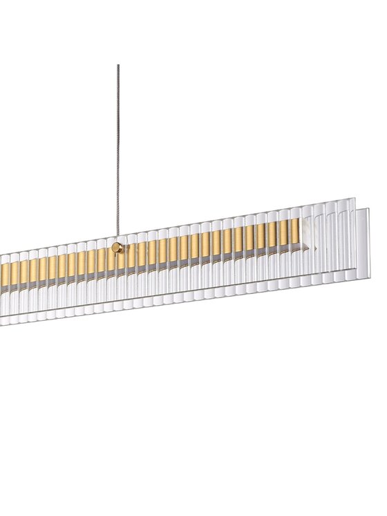 MIAhome MIAhome Lampa wisząca LONGIN-120 LED złoty 120 cm Złoty