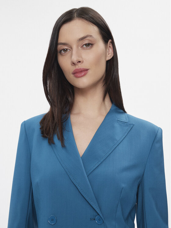 Weekend Max Mara Weekend Max Mara Giacca da abito Nervoso 2415041041 Blu Regular Fit