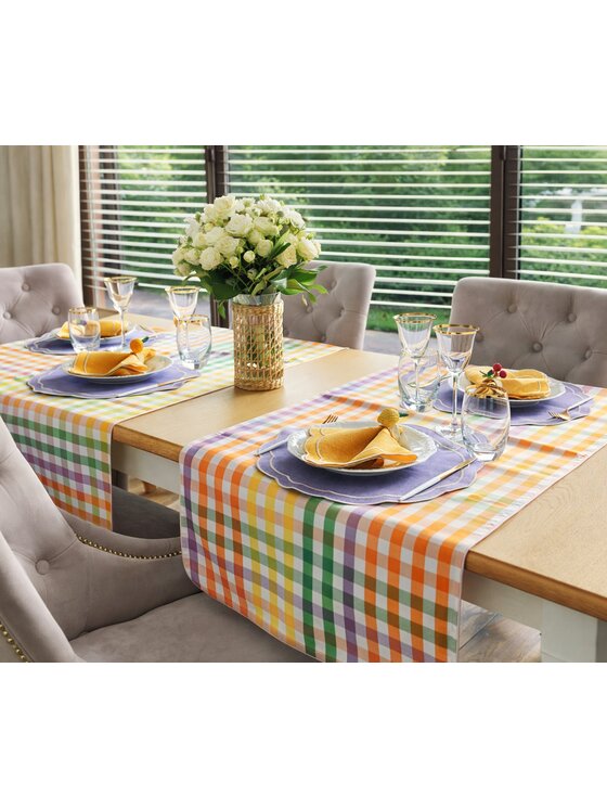 Roseberry Home Roseberry Home Obrus Rainbow Gingham Kolorowy