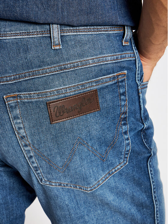 Wrangler Wrangler Szorty jeansowe Texas W11CQ148R 112126018 Niebieski Slim Fit