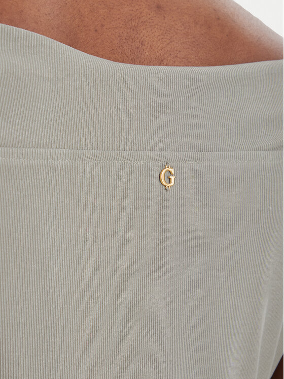 Guess Guess Bluse W6GP12 K2935 Khakifarben Regular Fit