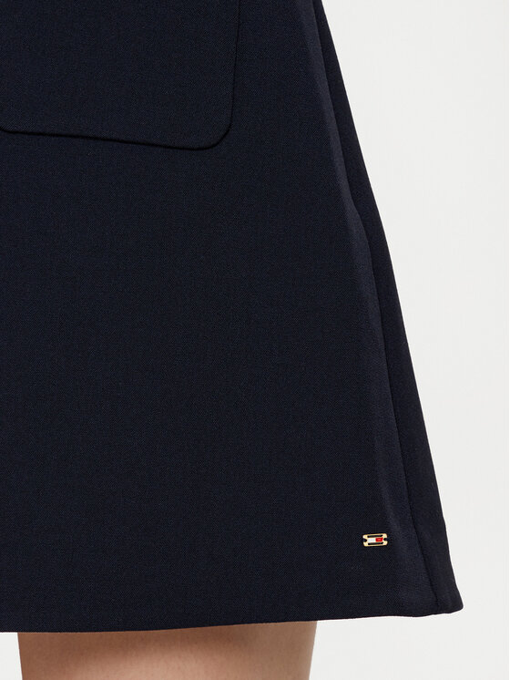 Tommy Hilfiger Tommy Hilfiger mini svārki WW0WW44994 Tumši zils Regular Fit