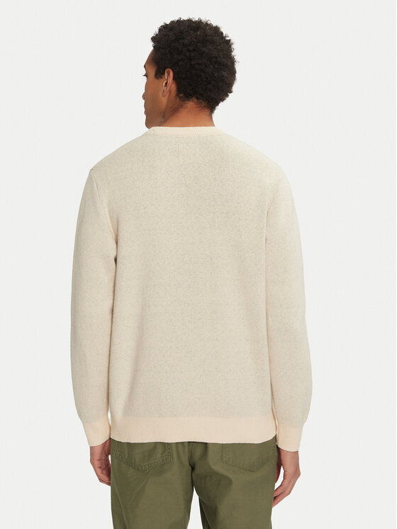 Pepe Jeans Pepe Jeans Sweter Cardin PM702466 Écru Regular Fit
