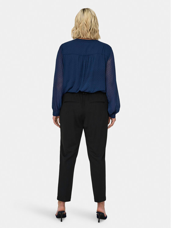 ONLY Carmakoma ONLY Carmakoma Chinosy Peach 15312306 Czarny Slim Fit