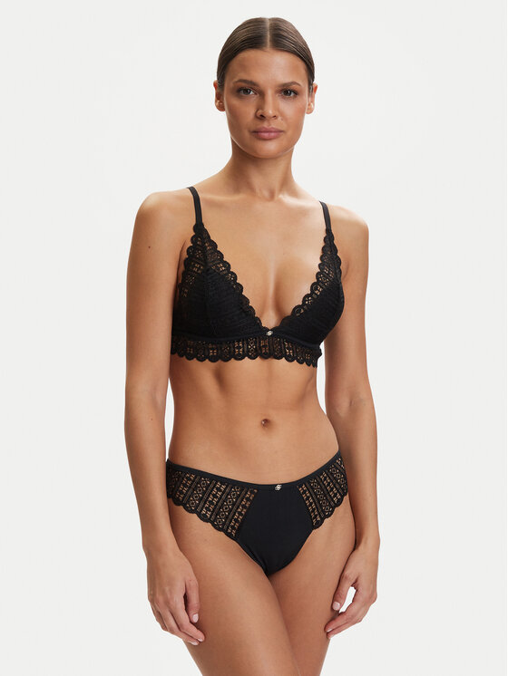 BOSS BOSS Braletė liemenėlė Guipure 50561120 Juoda