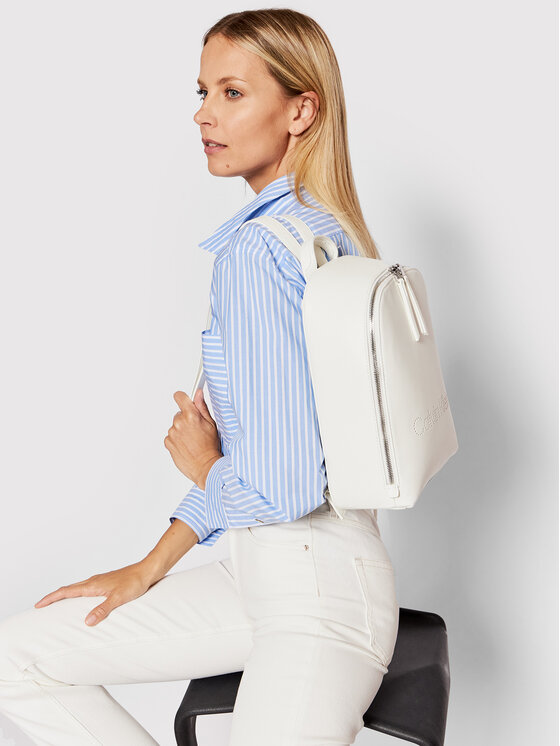Calvin Klein Zaino Ck Set Backpack K60K609122 Bianco