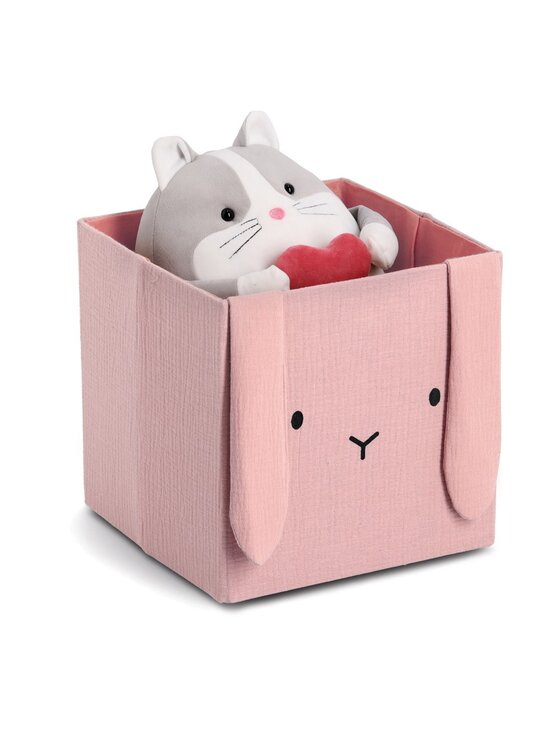 MIAhome MIAhome Pojemnik na zabawki 28x28x28 cm TAMAL różowy Różowy