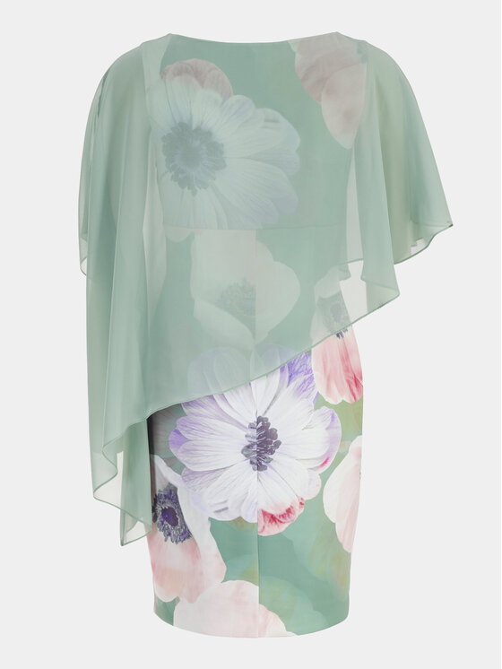 Swing Swing Cocktail obleka 5AG08900 Zelena Regular Fit