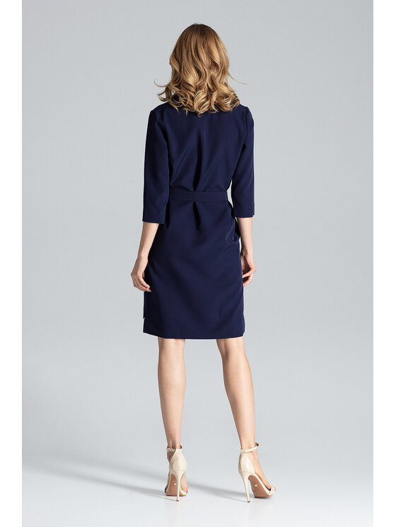 FIGL FIGL Šaty M644 Tmavomodrá Regular Fit