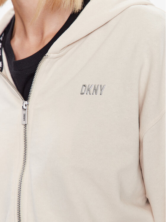 DKNY Sport DKNY Sport Bluza DP3J9279 Beżowy Classic Fit