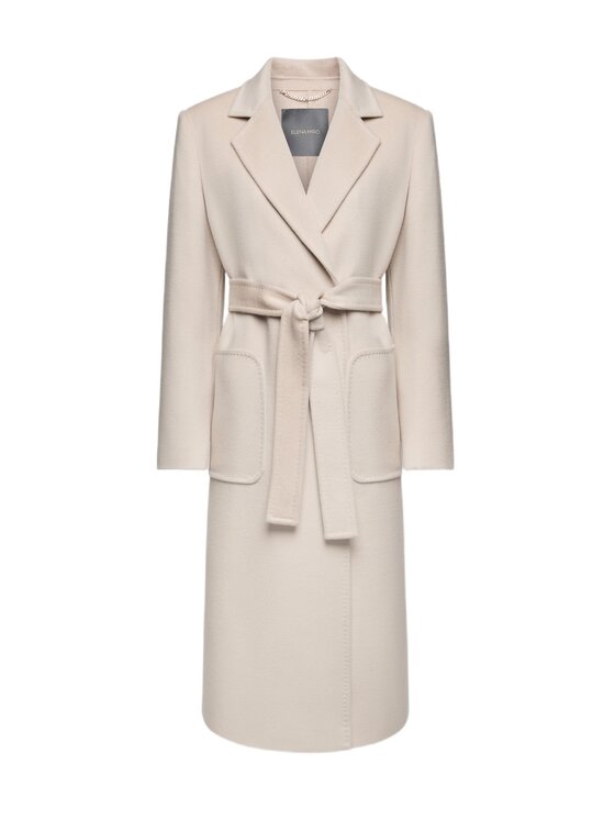 Elena Mirò Elena Mirò Cappotto invernale 0019P000020N002 Crema Slim Fit