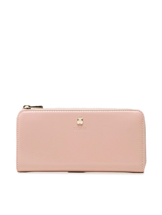 TOUS TOUS Голям дамски портфейл Billetera M. Dorp 2000847014 Розов