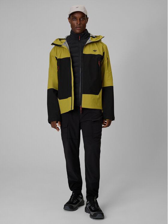 4F 4F Kurtka outdoor TREKKING Złoty Regular Fit