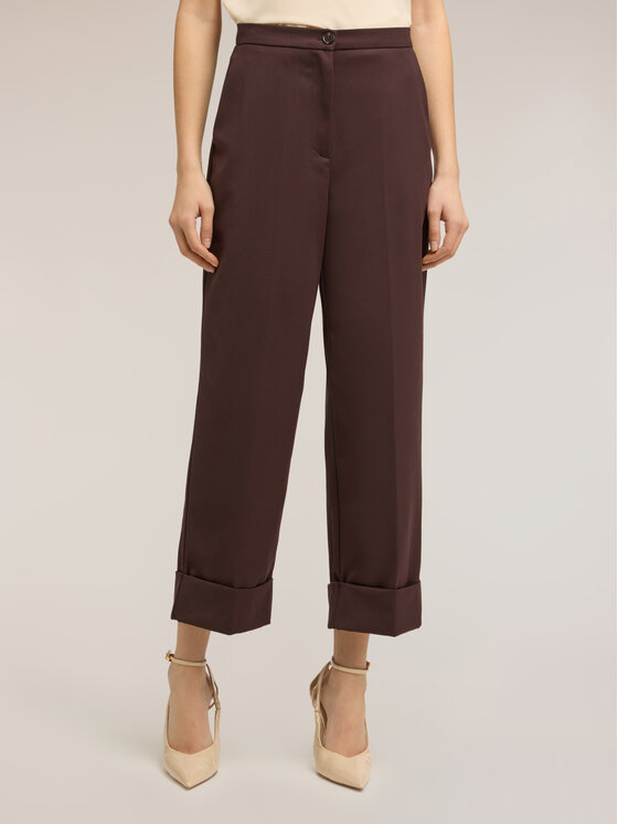 Motivi Motivi Pantaloni di tessuto P050Q104660N022 Marrone Regular Fit