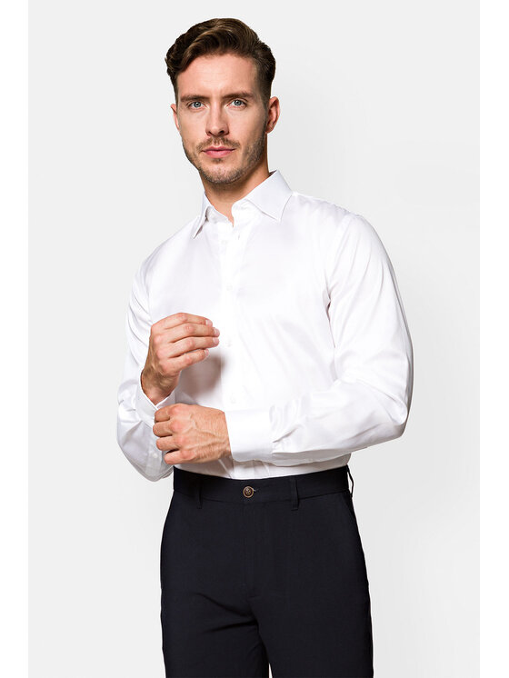 Lancerto Lancerto Koszula Giorgio KO073122000009 Biały Regular Fit