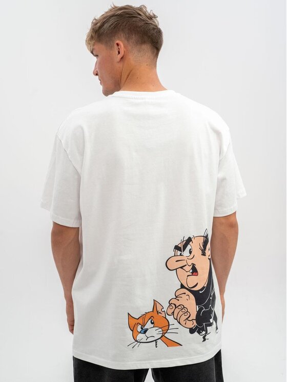 Smerfy Smerfy T-Shirt 111558 Biały Oversize