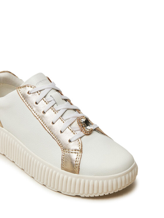 Geox Geox Snīkeri D Graisy D46XFG 046JS C1ZH6 Balts