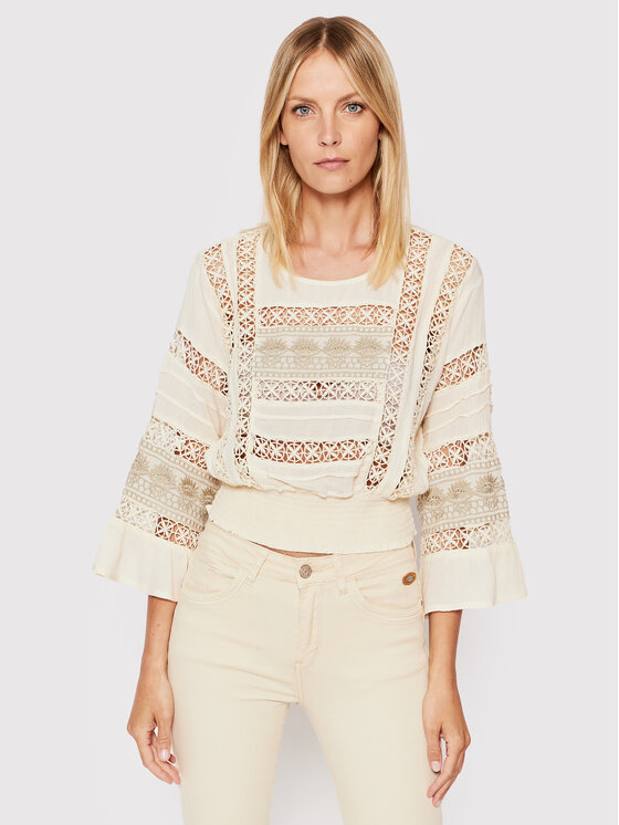 NKN Nekane NKN Nekane Bluse AU.MARTINA Beige Relaxed Fit