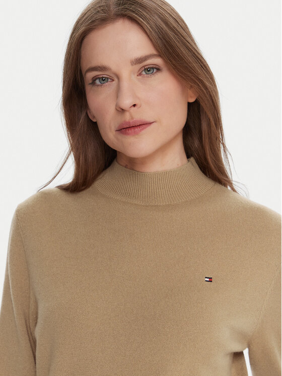 Tommy Hilfiger Tommy Hilfiger Пуловер WW0WW47468 Бежов Regular Fit