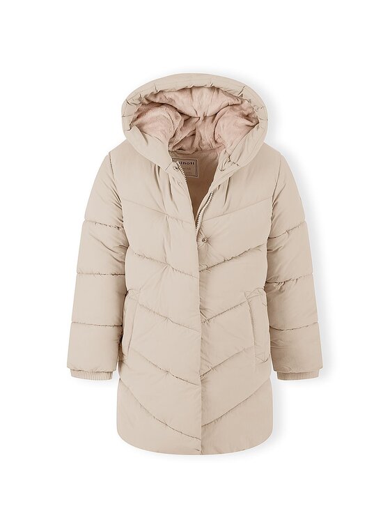 minoti minoti Kurtka zimowa 32COAT167 Kremowy Longline Fit