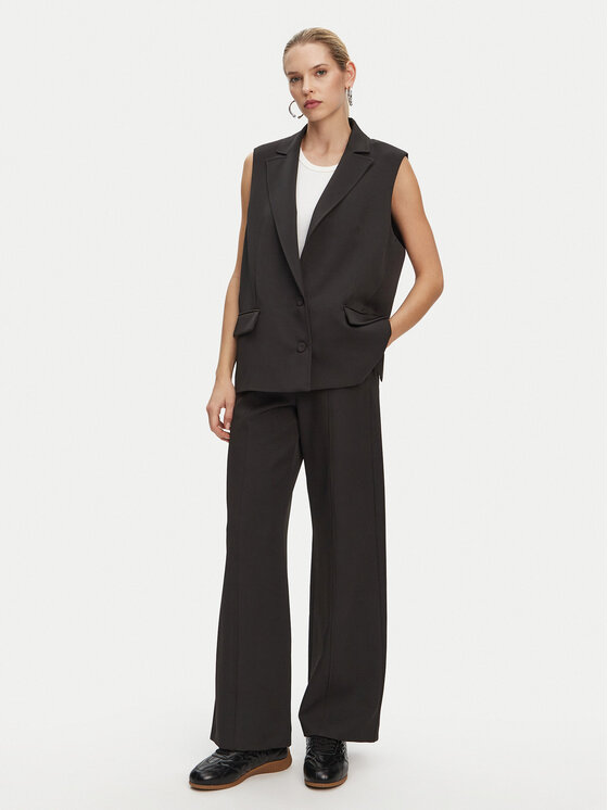 Patrizia Pepe Patrizia Pepe Spodnie materiałowe 8P0696 A375 K103 Czarny Regular Fit