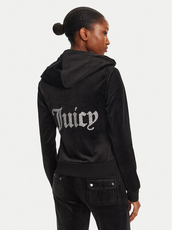 Juicy Couture Juicy Couture Mikina Robertson JCBAS125805 Černá Regular Fit