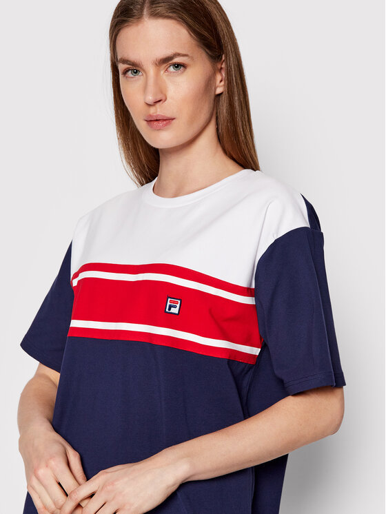 Fila Kleid fur den Alltag Brezno FAW0127 Dunkelblau Regular Fit Modivo