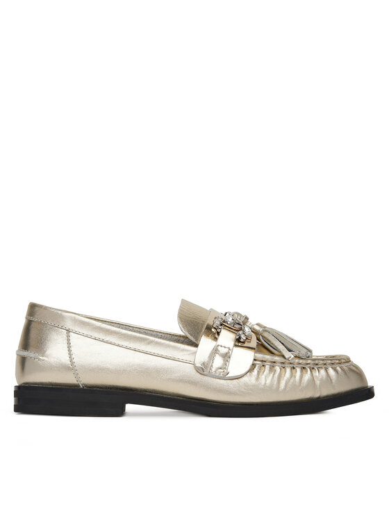 Eva Minge Eva Minge Loafersy PETUNIA-V1792-335-1 Zlatá