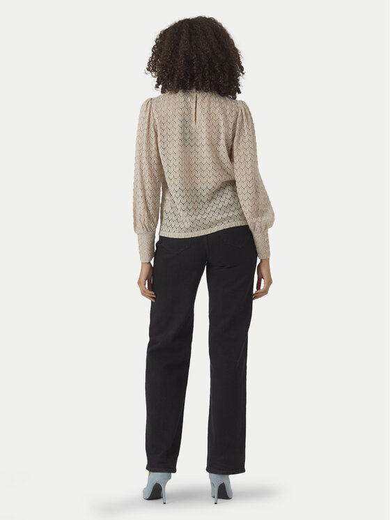 Vero Moda Vero Moda Blúz Becca 10302894 Bézs Regular Fit