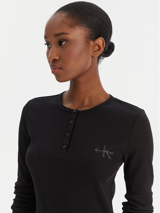 Calvin Klein Jeans Calvin Klein Jeans Блуза LV047E201G Черен Regular Fit